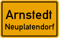 Straßen in Arnstedt Neuplatendorf