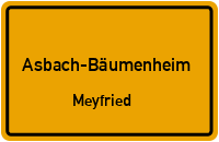 Planstraße A in Asbach-BäumenheimMeyfried