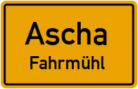 Straßenverzeichnis Ascha Fahrmühl