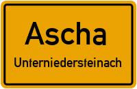 Straßenverzeichnis Ascha Unterniedersteinach