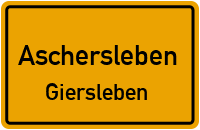 Bahnhofstraße in AscherslebenGiersleben