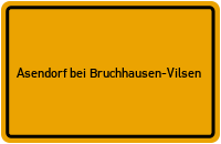City Sign Asendorf bei Bruchhausen-Vilsen