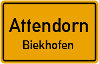 Biekhofer Straße in AttendornBiekhofen