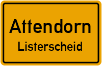 Straßenverzeichnis Attendorn Listerscheid