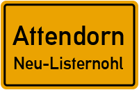 Pfarrweg in AttendornNeu-Listernohl