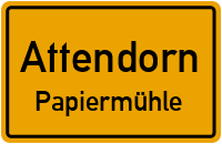 Straßenverzeichnis Attendorn Papiermühle