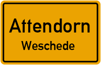 Straßenverzeichnis Attendorn Weschede