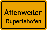 Sauggarter Straße in AttenweilerRupertshofen