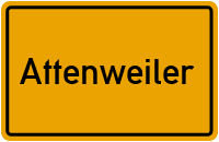 Ortsschild von Gemeinde Attenweiler in Baden-Württemberg
