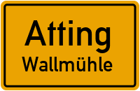 Flugplatzstraße in AttingWallmühle
