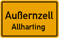 Siedlungsstraße in AußernzellAllharting