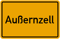 Ortsschild von Gemeinde Außernzell in Bayern