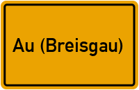 City Sign Au (Breisgau)