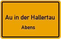 Bürgermeister-Denk-Straße in Au in der HallertauAbens