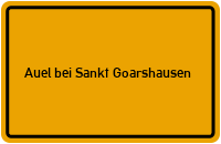 City Sign Auel bei Sankt Goarshausen