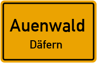 Hasenbergweg in AuenwaldDäfern