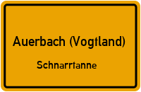 Hahnenhausweg in Auerbach (Vogtland)Schnarrtanne