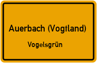 Siedlungsstraße in Auerbach (Vogtland)Vogelsgrün