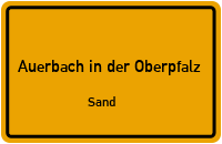 Sand in Auerbach in der OberpfalzSand
