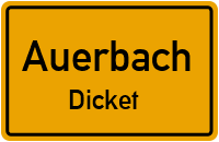 Straßen in Auerbach Dicket