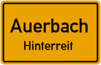 Straßen in Auerbach Hinterreit