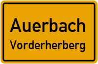 Straßen in Auerbach Vorderherberg