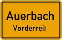 Straßen in Auerbach Vorderreit