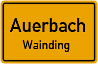 Straßen in Auerbach Wainding