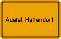 Ortsschild Auetal-Hattendorf