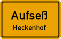 Straßenverzeichnis Aufseß Heckenhof