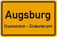 Wasserhausweg in AugsburgHaunstetten - Siebenbrunn