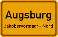 Stadtbachbrücke in AugsburgJakobervorstadt - Nord
