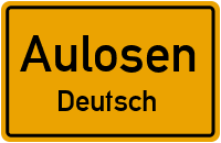 Straßen in Aulosen Deutsch