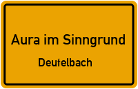 Auraer Str. in Aura im SinngrundDeutelbach