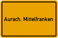 City Sign Aurach, Mittelfranken