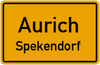 Straßenverzeichnis Aurich Spekendorf