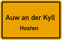 Hostener Straße in Auw an der KyllHosten
