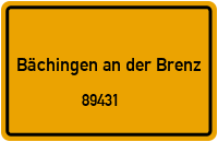 89431 Bächingen an der Brenz