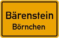 Straßen in Bärenstein Börnchen