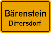 Straßen in Bärenstein Dittersdorf