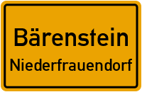 Straßen in Bärenstein Niederfrauendorf