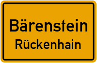 Straßen in Bärenstein Rückenhain