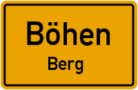 Hauptstraße in BöhenBerg