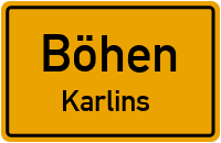 Straßenverzeichnis Böhen Karlins