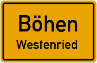 Straßenverzeichnis Böhen Westenried