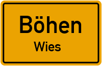 Straßenverzeichnis Böhen Wies