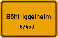 Straßen in 67459 Böhl-Iggelheim