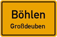 Hauptstraße in BöhlenGroßdeuben