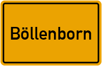 Ortsschild von Gemeinde Böllenborn in Rheinland-Pfalz