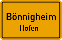 Postweg in BönnigheimHofen